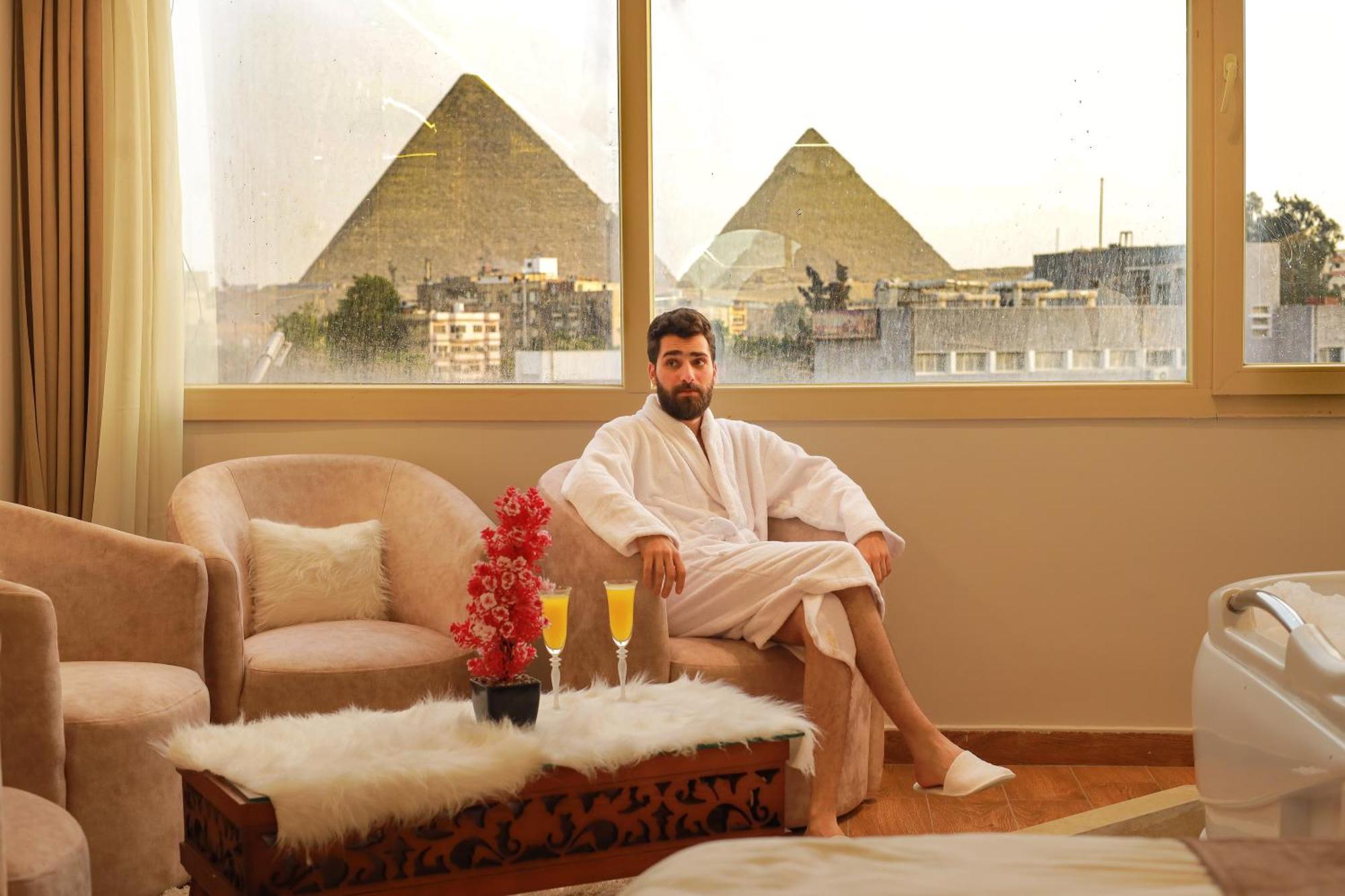 The Muse Pyramids Inn Kafret el-Gabal Exterior foto