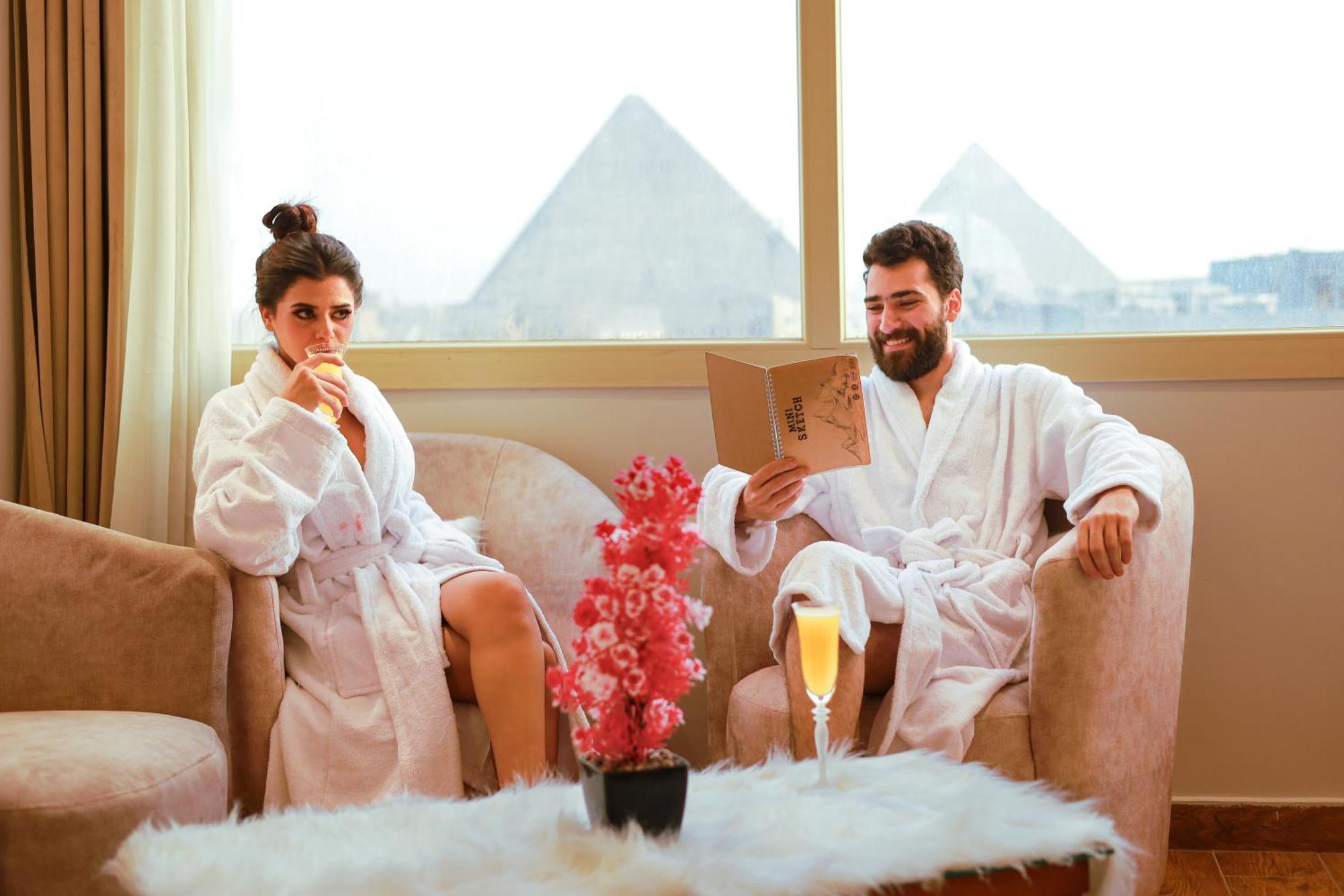 The Muse Pyramids Inn Kafret el-Gabal Exterior foto